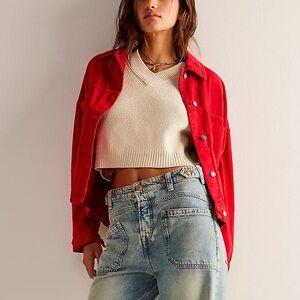 Free People We The Free Palmer Cuffed Jeans ✨ La La Land Size 27